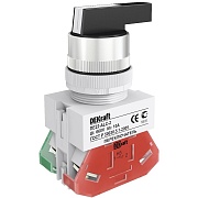 Переключатель кулачковый Dekraft ПЕ-22 220 В 1НО+1НЗ IP54 2P черный (25055DEK)