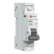 Автоматический выключатель EKF PROxima ВА 47-63N 1P 4А тип С 6 кА 230 В на DIN-рейку (M636104C)