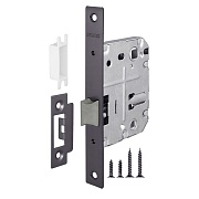 Замок врезной Fuaro Plastic P72-50 для межкомнатной двери под фиксатор графит Замок врезной Fuaro Plastic P72-50 для межкомнатной двери под фиксатор графит