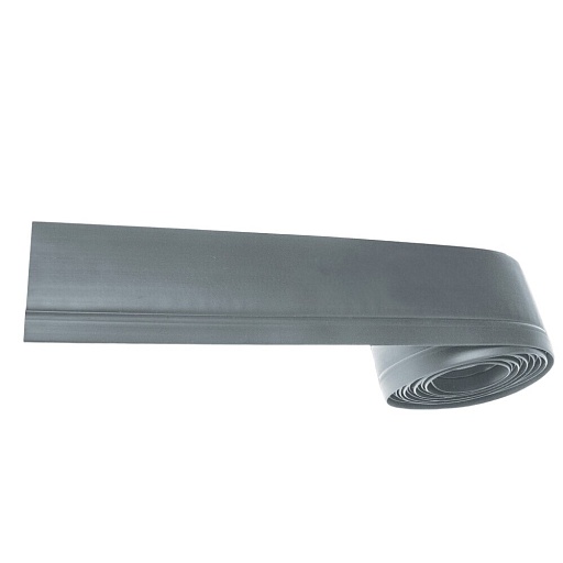 Плинтус ПВХ напольный Grace 44 мм серый 3000 мм гибкий самоклеящийся