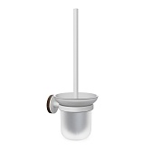Ершик для унитаза Fora Lord подвесной стекло/металл белый (FOR-LORD020WT)