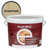 Лак антисептик акриловый Eurotex Аквалазурь бесцветный 9 л Лак антисептик акриловый Eurotex Аквалазурь бесцветный 9 л