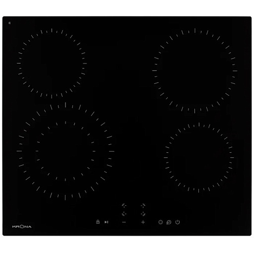 Варочная панель электрическая Krona Zauber 60 1DZTK 4 конфорки черная
