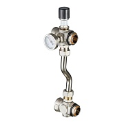 Байпас проходной Valtec 200 мм с термометрами (VT.0667T.0.0)