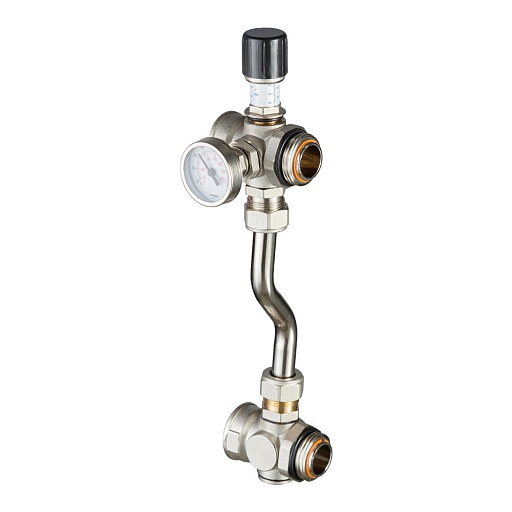 Байпас проходной Valtec 200 мм с термометрами (VT.0667T.0.0)