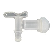 Кран садовый 3/4 для бочки Профитт пластиковый быстросъемный (177318)