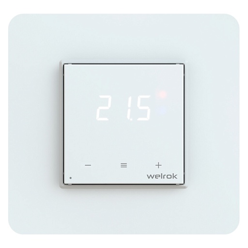 Терморегулятор электронный сенсорный для теплого пола Welrok OZ белый с поддержкой Wi-Fi Терморегулятор электронный сенсорный для теплого пола Welrok OZ белый с поддержкой Wi-Fi