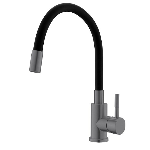 Смеситель для кухни Esko Snake графит с гибким изливом однорычажный (K44Grafit) Смеситель для кухни Esko Snake графит с гибким изливом однорычажный (K44Grafit)