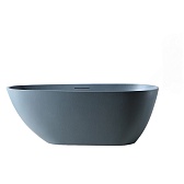 Ванна из искусственного камня Abber Dortmund 170х75 см отдельностоящая с ножками (AM9911G)