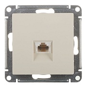 Розетка телефонная Systeme Electric AtlasDesign встраиваемая бежевая RJ11 (ATN000281)