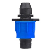 Соединитель для капельной трубки 16 мм MasterProf пластиковый с уплотнительной резинкой (ДС.060085)