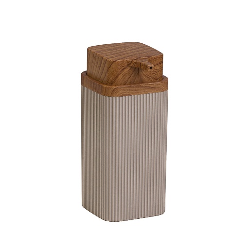 Дозатор для мыла Fixsen Fog Latte настольный пластик бежевый (FX-471-1)