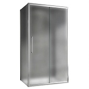 Душевой уголок Abber Schwarzer Diamant хром 120х85х195 см прямоугольник стекло матовое 6 мм (AG30120MH-S85M-S85M)