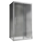 Душевой уголок Abber Schwarzer Diamant хром 120х85х195 см прямоугольник стекло матовое 6 мм (AG30120MH-S85M-S85M)