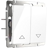 Кнопка управления жалюзи Werkel встраиваемая белая (a051132) Кнопка управления жалюзи Werkel встраиваемая белая (a051132)