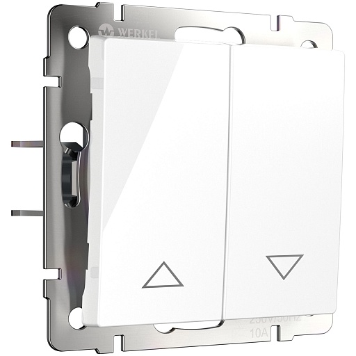 Кнопка управления жалюзи Werkel встраиваемая белая (a051132) Кнопка управления жалюзи Werkel встраиваемая белая (a051132)