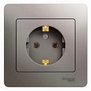 Розетка Systeme Electric Glossa встраиваемая платина (GSL001242) Розетка Systeme Electric Glossa встраиваемая платина (GSL001242)