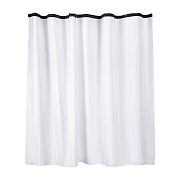 Штора для ванны Wess Outlook 2400х2000 мм полиэстер белая/черная (T685-1)