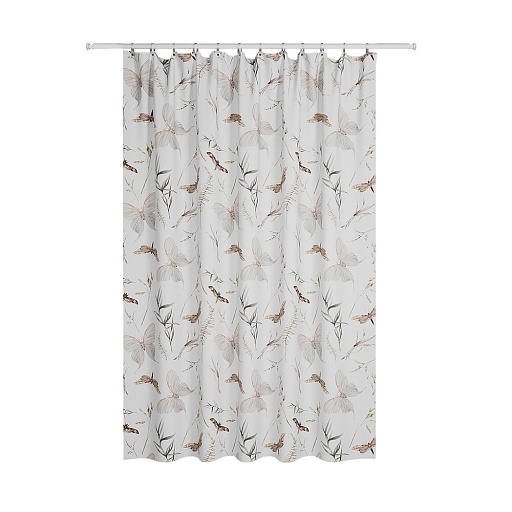 Штора для ванны Iddis 2000х1800 мм полиэстер белая (BP05P18i11)