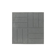 Плитка тротуарная 12 кирпичей 330х330х25 серая полимерпесчаная Lel-Eco