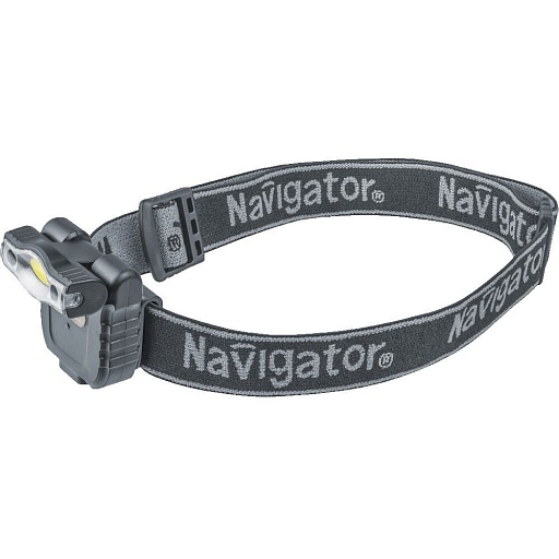 Фонарь налобный Navigator H27 NPT (93190) светодиодный 1 LED 3 Вт аккумуляторный 3,7 В Li-pol 500 мАч пластик