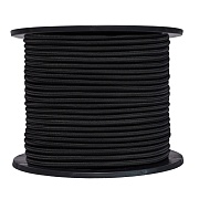 Шнур эластичный резиновый 24 пряди черный d10 мм 100 м МДС