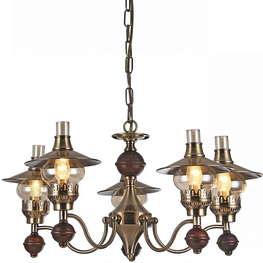 Люстра потолочная Arte Lamp Trattoria E14 300 Вт 13 кв.м (A5664LM-5AB)