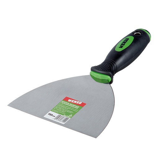 Шпатель малярный Wenzo 150 мм с эргономичной ручкой и ударным наконечником (678514) Шпатель малярный Wenzo 150 мм с эргономичной ручкой и ударным наконечником (678514)