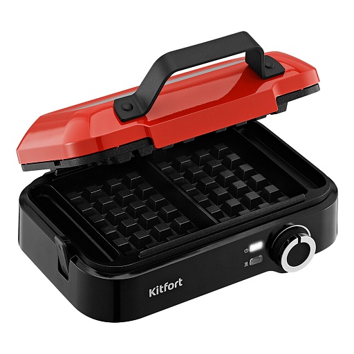 Вафельница Kitfort КТ-4672 красная/черная