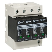 Ограничитель напряжения модульный EKF PROxima T1-T2 275 В 20 кА 4P (OV12-31-506)