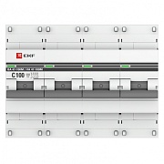Автоматический выключатель EKF PROxima ВА 47-100M 4P 100А тип C 10 кА 400 В на DIN-рейку (mcb47100m-4-100C-pro)