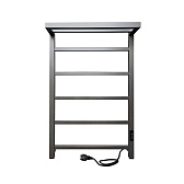 Полотенцесушитель электрический Indigo Forma 800х500 мм 105 Вт с терморегулятором графит металлик Полотенцесушитель электрический Indigo Forma 800х500 мм 105 Вт с терморегулятором графит металлик