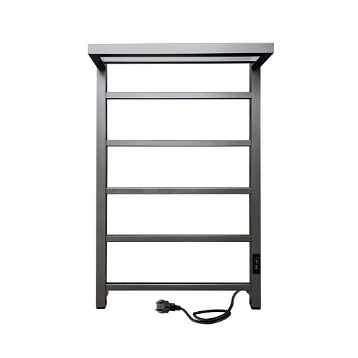 Полотенцесушитель электрический Indigo Forma 800х500 мм 105 Вт с терморегулятором графит металлик Полотенцесушитель электрический Indigo Forma 800х500 мм 105 Вт с терморегулятором графит металлик