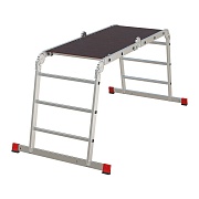 Лестница алюминиевая трансформер четырехсекционная 3 ступени Новая высота NV3332 профессиональная Лестница алюминиевая трансформер четырехсекционная 3 ступени Новая высота NV3332 профессиональная