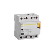 УЗО IEK ВД1-63 32А 3+N тип AC 100 мА 4,5 кА (MDV10-4-032-100)