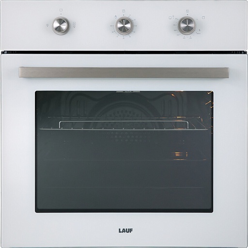 Духовой шкаф газовый встраиваемый Lauf DG-611WH 600 мм белый