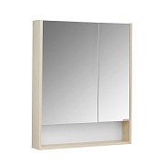 Зеркальный шкаф Aquaton Сканди 700 мм белый/дуб верона