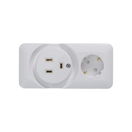 Розетка силовая комбинированная для электроплит Systeme Electric Wessen 59 открытая установка с заземлением 16 А 250 В IP20 белая (RA32-211R-B) Розетка силовая комбинированная для электроплит Systeme Electric Wessen 59 открытая установка с заземлением 16 А 250 В IP20 белая (RA32-211R-B)