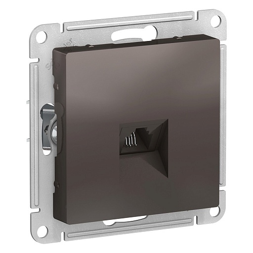 Розетка телефонная Systeme Electric AtlasDesign встраиваемая мокко RJ11 (ATN000681) Розетка телефонная Systeme Electric AtlasDesign встраиваемая мокко RJ11 (ATN000681)