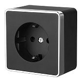 Розетка Werkel Gallant накладная черная (a050973) Розетка Werkel Gallant накладная черная (a050973)