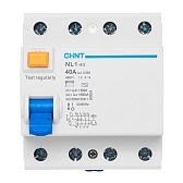 УЗО Chint NL1-63 40А 3P+N тип AC 30 мА 6 кА (200224)