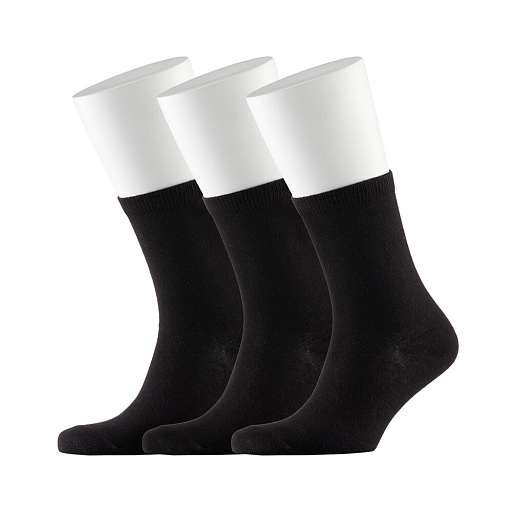 Носки мужские Hesler кардная пряжа 44-46 черные (3 пары)