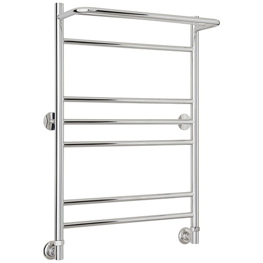 Полотенцесушитель водяной Сунержа ВСП-38 800х500 мм лесенка с боковым подключением 500 мм с полкой хром