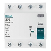 УЗО Dekraft УЗО-03 32А 3P+N тип AC 30 мА 6 кА компактное (14234DEK) УЗО Dekraft УЗО-03 32А 3P+N тип AC 30 мА 6 кА компактное (14234DEK)