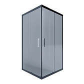 Душевое ограждение ALEX BAITLER AB144-B90 88,5х88,5х200 см квадрат тонированное стекло 6 мм профиль черный Душевое ограждение ALEX BAITLER AB144-B90 88,5х88,5х200 см квадрат тонированное стекло 6 мм профиль черный
