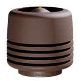 Docke PREMIUM/ Выход вентиляционный ИЗЛ-125/700/ Колпак/ Тёмно-коричневый