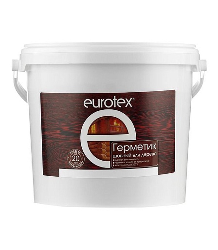 Герметик шовный для дерева Eurotex орех 6 кг