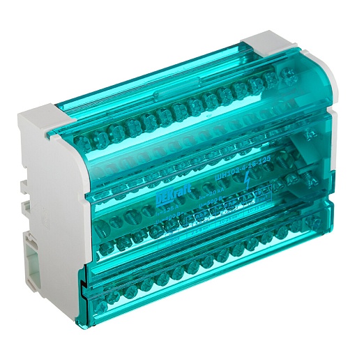 Шина нулевая Dekraft ШН 103 4х15 отверстий в корпусе (32019DEK) Шина нулевая Dekraft ШН 103 4х15 отверстий в корпусе (32019DEK)