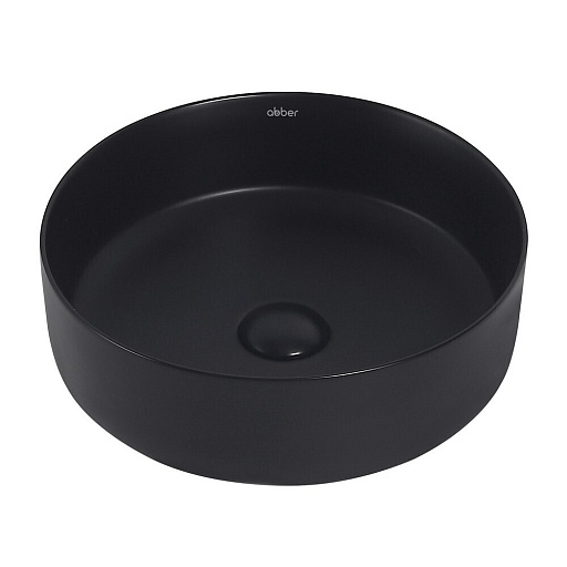 Раковина Abber Bequem 36 см накладная черная матовая (AC2108MB)