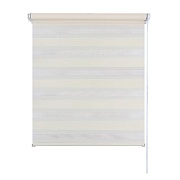 Рулонная штора день-ночь 140х160 см Legrand молочная